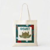 Cute Cartoon Hawaii Sea Turtle Tropical Tote Bag (Voorkant)