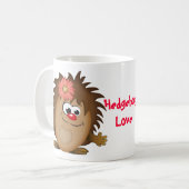 Cute Cartoon Hedegel Koffiemok (Voorkant links)