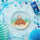 Cute Cartoon Hermit Crab Bord (Feest)