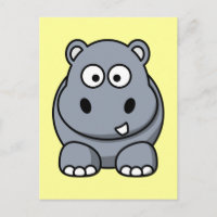 Cute Cartoon Hippo