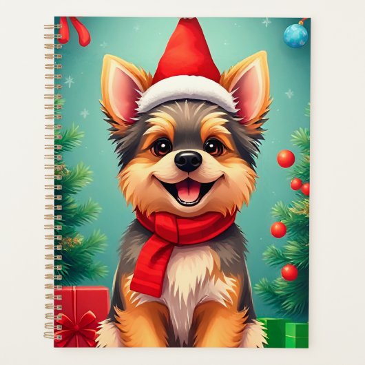 🎁Cute Cartoon Hond Kerst Planner Cadeau (Voorkant)