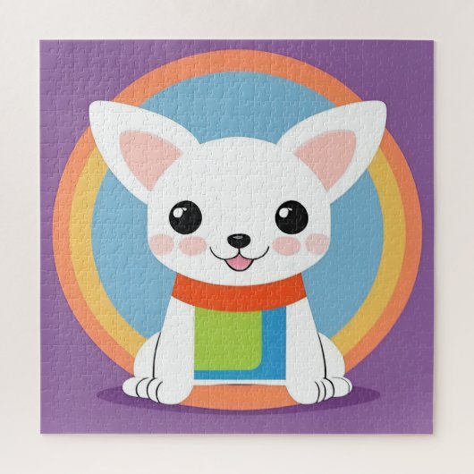 Cute Cartoon Honden Illustratie Legpuzzel (Verticaal)