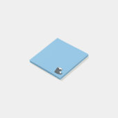 Cute Cartoon Honey Badger Blue Post-it® Notes (Schuin)