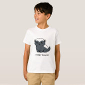 Cute Cartoon Honingdas Aangepaste Naam T-shirt (Voorkant volledig)