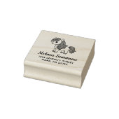 Cute Cartoon Horse Pony Address Rubberstempel (Stempel)