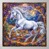 Cute Cartoon Horses Poster (Voorkant)