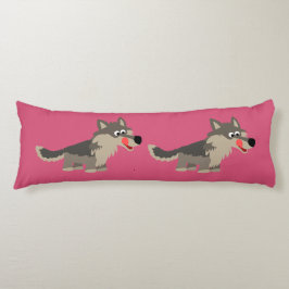 Cute Cartoon Hungry Wolf Body Pillow Lichaamskussen