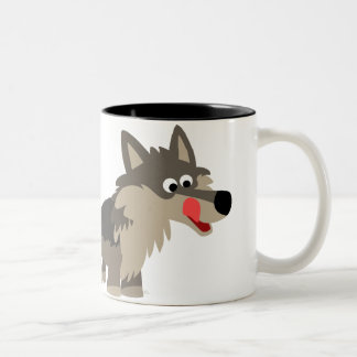Cute Cartoon Hungry Wolf Mok