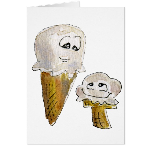 Cute Cartoon Ice Cream Cones (Voorkant)