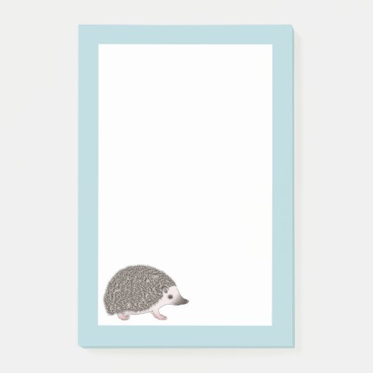 Cute Cartoon Illustratie van Afrikaanse Dwerg Egel Post-it® Notes (Voorkant)
