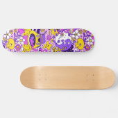 Cute Cartoon Illustration Persoonlijk Skateboard (Horizontaal)