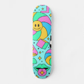Cute Cartoon Illustration Skateboard (Voorkant)