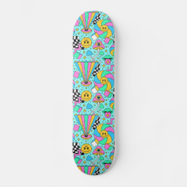 Cute Cartoon Illustration Skateboard