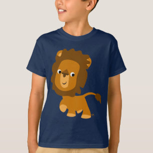 Cute Cartoon Inhoud Lion Kinderen T-shirt