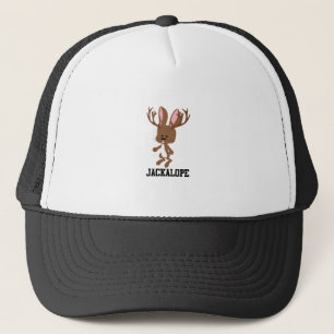 Cute Cartoon Jackalope Trucker Pet