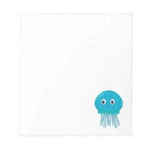 Cute Cartoon Jellyfish Notitieblok