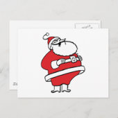 Cute Cartoon Jolly Santa Claus Laughing Ho Ho Ho Feestdagenkaart (Voorkant / Achterkant)