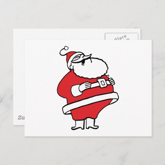 Cute Cartoon Jolly Santa Claus Laughing Ho Ho Ho Feestdagenkaart (Voorkant / Achterkant)