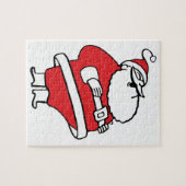 Cute Cartoon Jolly Santa Claus Laughing Ho Ho Ho Legpuzzel (Horizontaal)