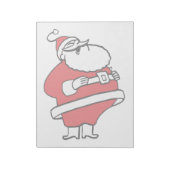 Cute Cartoon Jolly Santa Claus Laughing Ho Ho Ho Notitieblok (Linkerzijde)