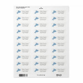 Cute Cartoon Jumping Dolphin Etiket (Full Sheet)