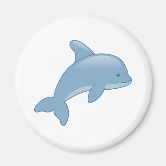 Cute Cartoon Jumping Dolphin Magneet (Voorkant)