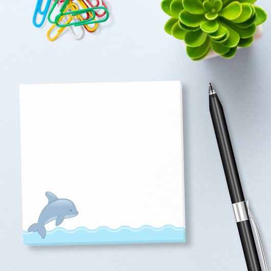Cute Cartoon Jumping Dolphin Post-it® Notes