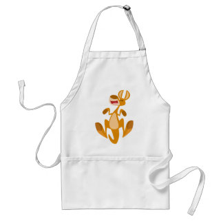 Cute Cartoon Jumping Kangaroo Koking Schort