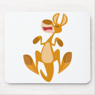 Cute Cartoon Jumping Kangaroo Mousepad Muismat
