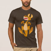 Cute Cartoon Jumping Kangaroo T-Shirt (Voorkant)
