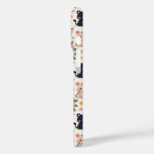 Cute Cartoon Jungle Cats and Flowers Case-Mate iPhone Case (Achterkant / Links)