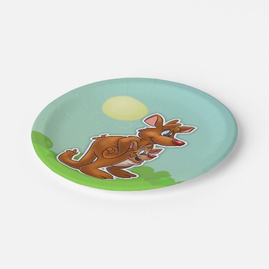 Cute cartoon kangaroo Bord (Gekanteld)