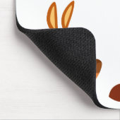 Cute Cartoon Kangaroo Dad en Son Mousepad Muismat (Hoek)