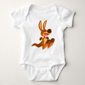 Cute Cartoon Kangaroo Joey Baby Apparel Romper (Voorkant)