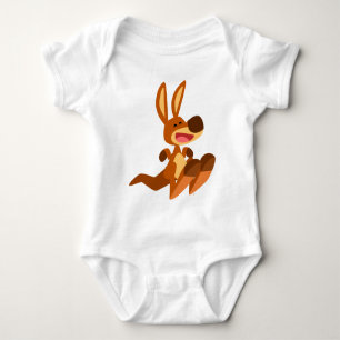 Cute Cartoon Kangaroo Joey Baby Apparel Romper