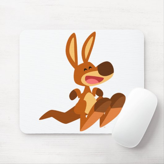 Cute Cartoon Kangaroo Joey Mousepad Muismat (Met muis)