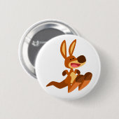 Cute Cartoon Kangaroo Joey Ronde Button 5,7 Cm (Voorkant /achterkant)