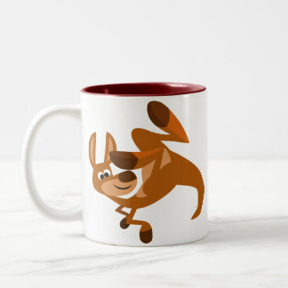 Cute Cartoon Kangaroo's Somersault Mok