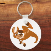 Cute Cartoon Kangoeroe Saltomorseleksleutel Sleutelhanger (Voorkant)