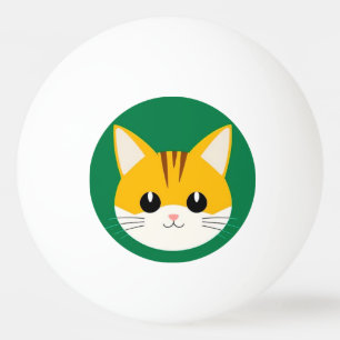 Cute Cartoon Kat Tafeltennis Cadeau Pingpongbal