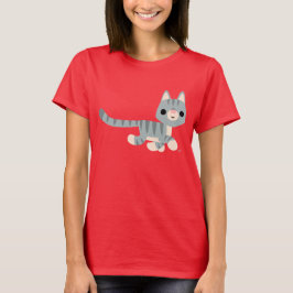 Cute Cartoon Kat Women T-Shirt