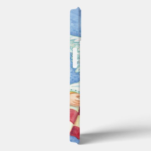 Cute Cartoon kerstengel Halo met Joy Banner Case-Mate iPhone Case (Achterkant / Rechts)