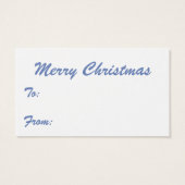 Cute Cartoon kerstengel Halo met Joy Banner Visitekaartjes (Achterkant)