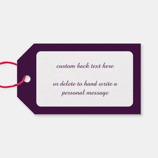 Cute Cartoon Kerstmis, geloof ik in Santa Claus Cadeaulabel (Achterkant Horizontaal)