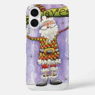 Cute Cartoon Kerstmis, geloof ik in Santa Claus iPhone 16 Hoesje