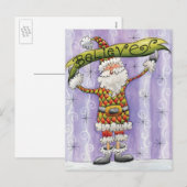 Cute Cartoon Kerstmis, geloof ik in Santa Claus Feestdagenkaart (Voorkant / Achterkant)