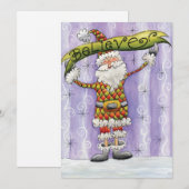 Cute Cartoon Kerstmis, geloof ik in Santa Claus Feestdagenkaart (Voorkant / Achterkant)
