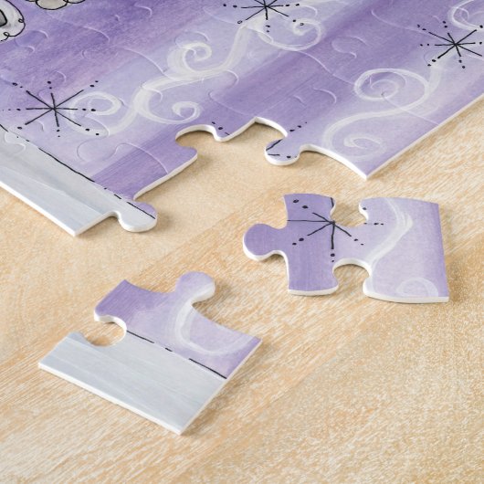 Cute Cartoon Kerstmis, geloof ik in Santa Claus Legpuzzel (Zijkant)