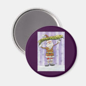 Cute Cartoon Kerstmis, geloof ik in Santa Claus Magneet (Voorkant / Achterkant)