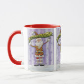 Cute Cartoon Kerstmis, geloof ik in Santa Claus Mok (Links)